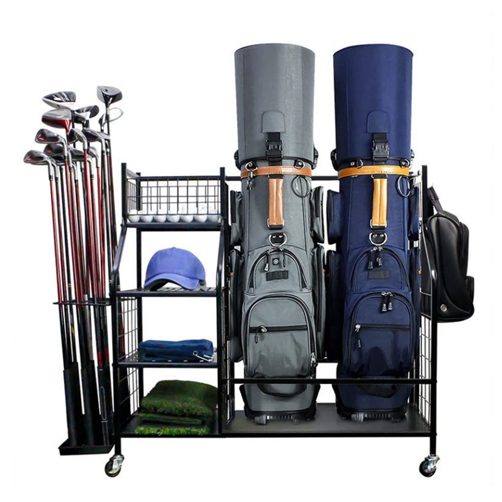 Golf Bag Storage Garage Organi - Sports Equipment Storage Rack recension och pris
