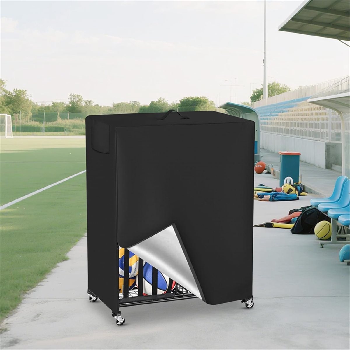 Basketball Rack Cover Garage S - Sports Equipment Storage Rack recension och pris