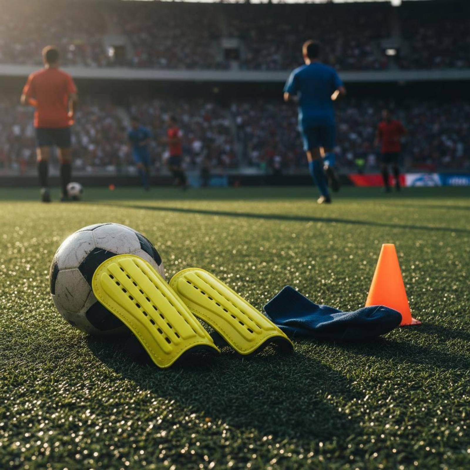 Soccer Shin Guards with Fasten - Sports Equipment For Training recension och pris