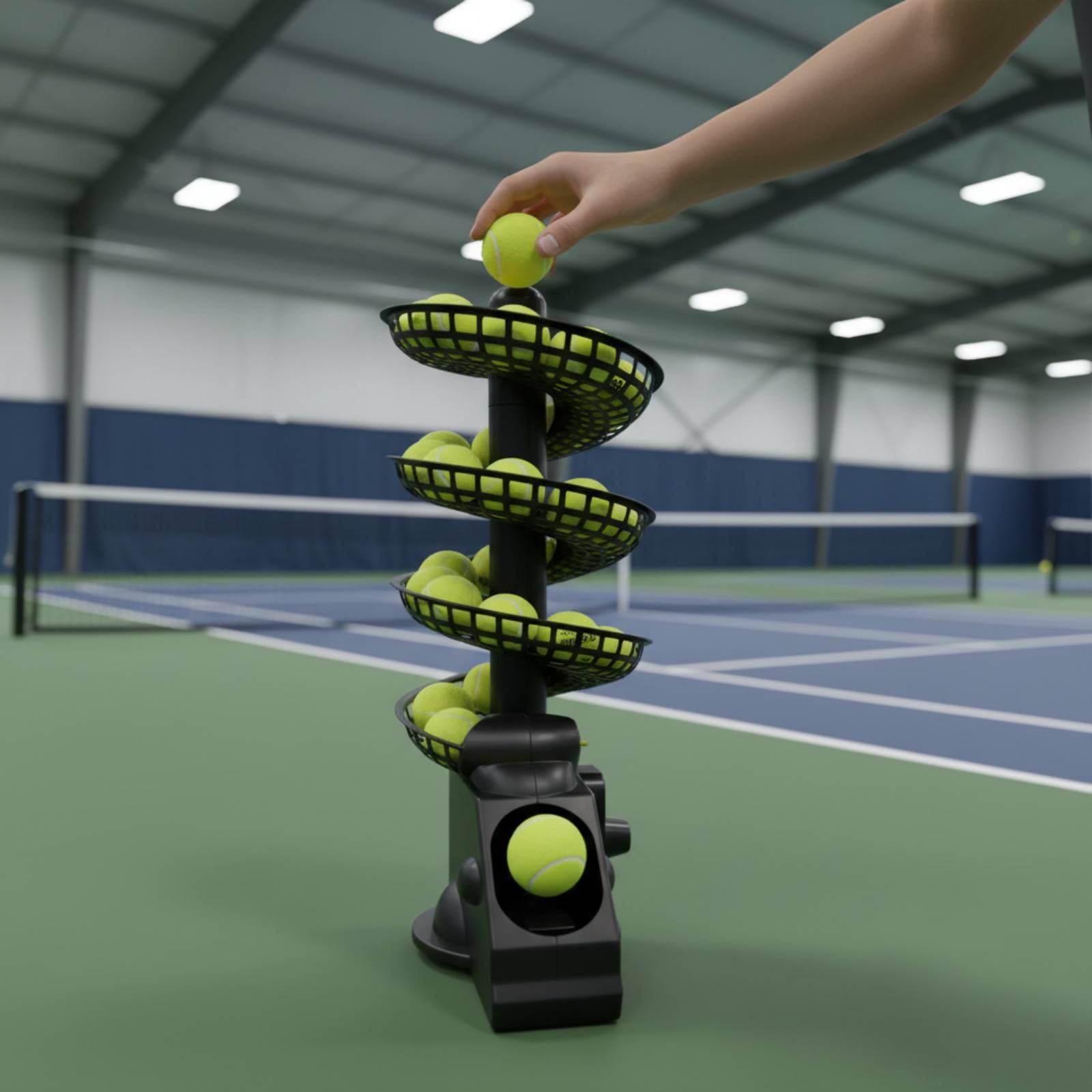 Portable Tennis Ball Machine M - Sports Equipment For Tennis recension och pris