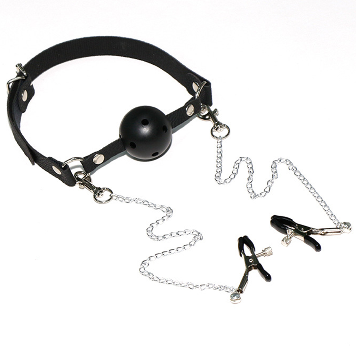 SM Mouth Gag Nipple Clamp BDSM - Bocce Ball Set recension och pris