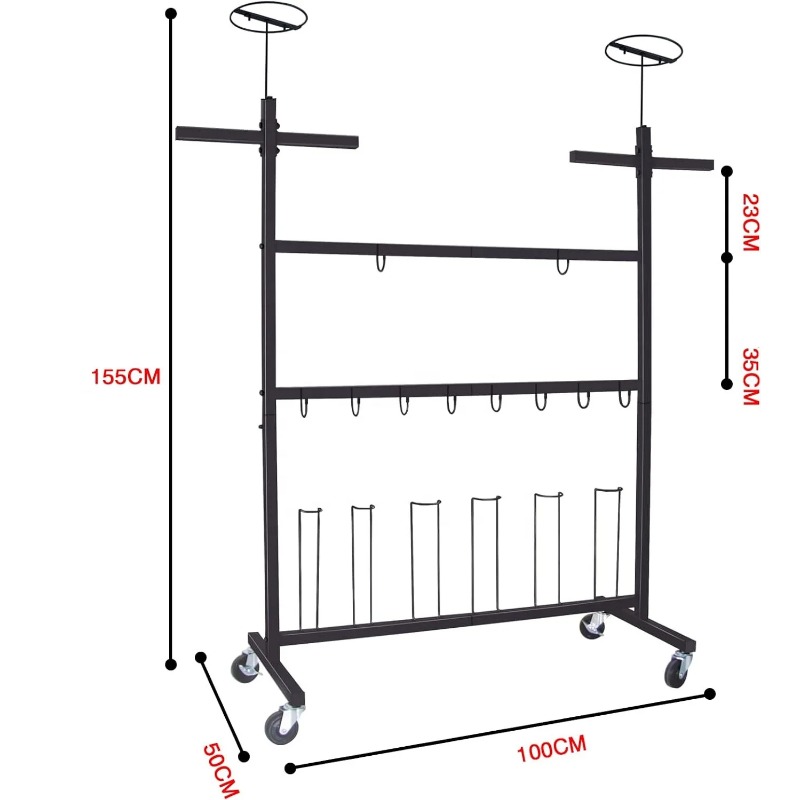 Custom Store Floor Sports Equi - Sports Equipment Storage Rack recension och pris